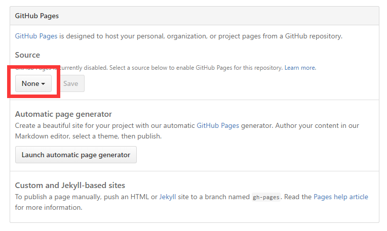 Github Pages None